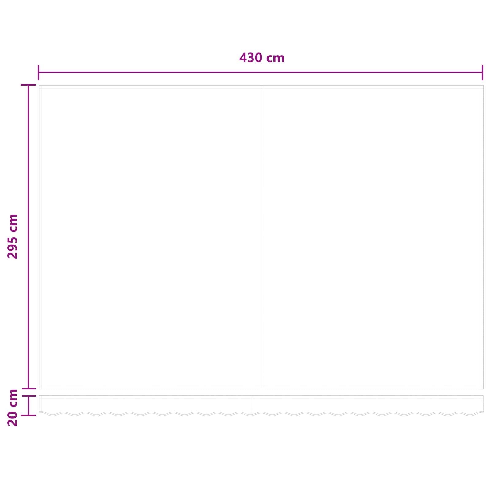 Povlačivi tende Pijesak 450 × 300 cm Tkanina i Aluminij