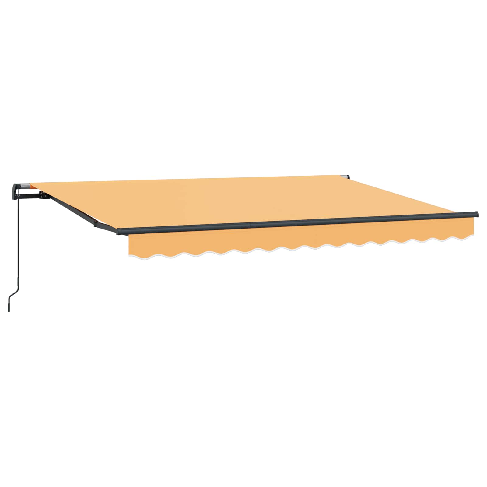 Povlačivi tende Pijesak 450 × 350 cm Poliester i aluminij