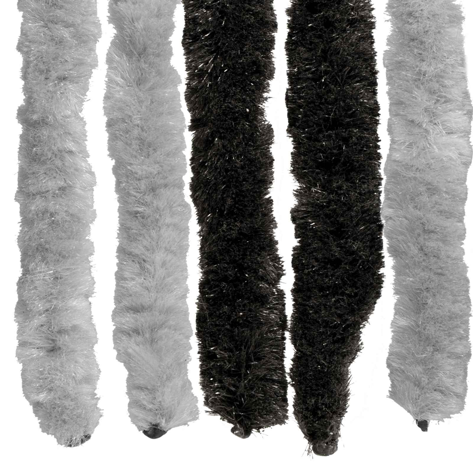 Zavjesa protiv insekata Chenille Siva i crna 100 x 200 cm
