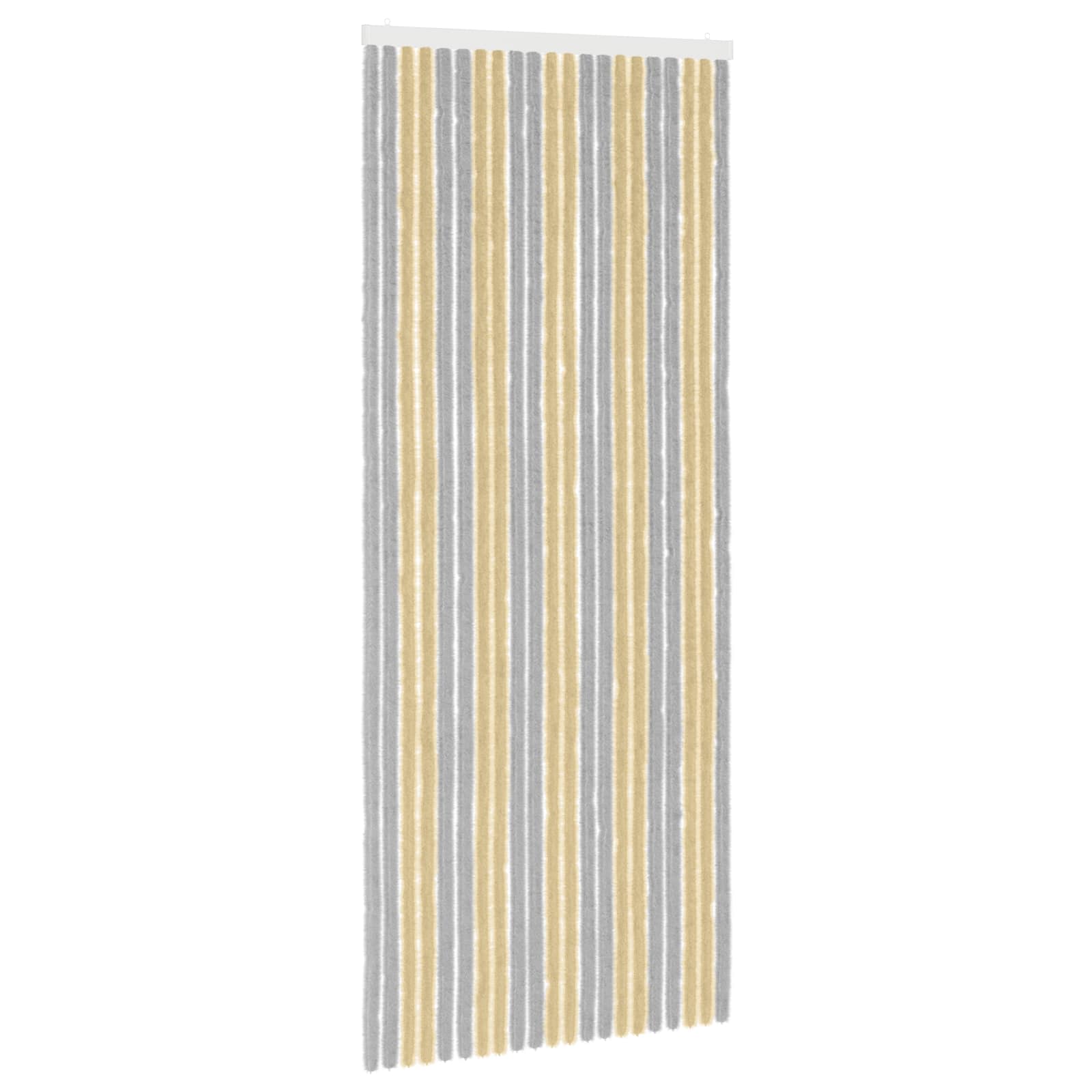 Zavjesa protiv insekata Chenille Siva i bež 90 x 220 cm 100% PP
