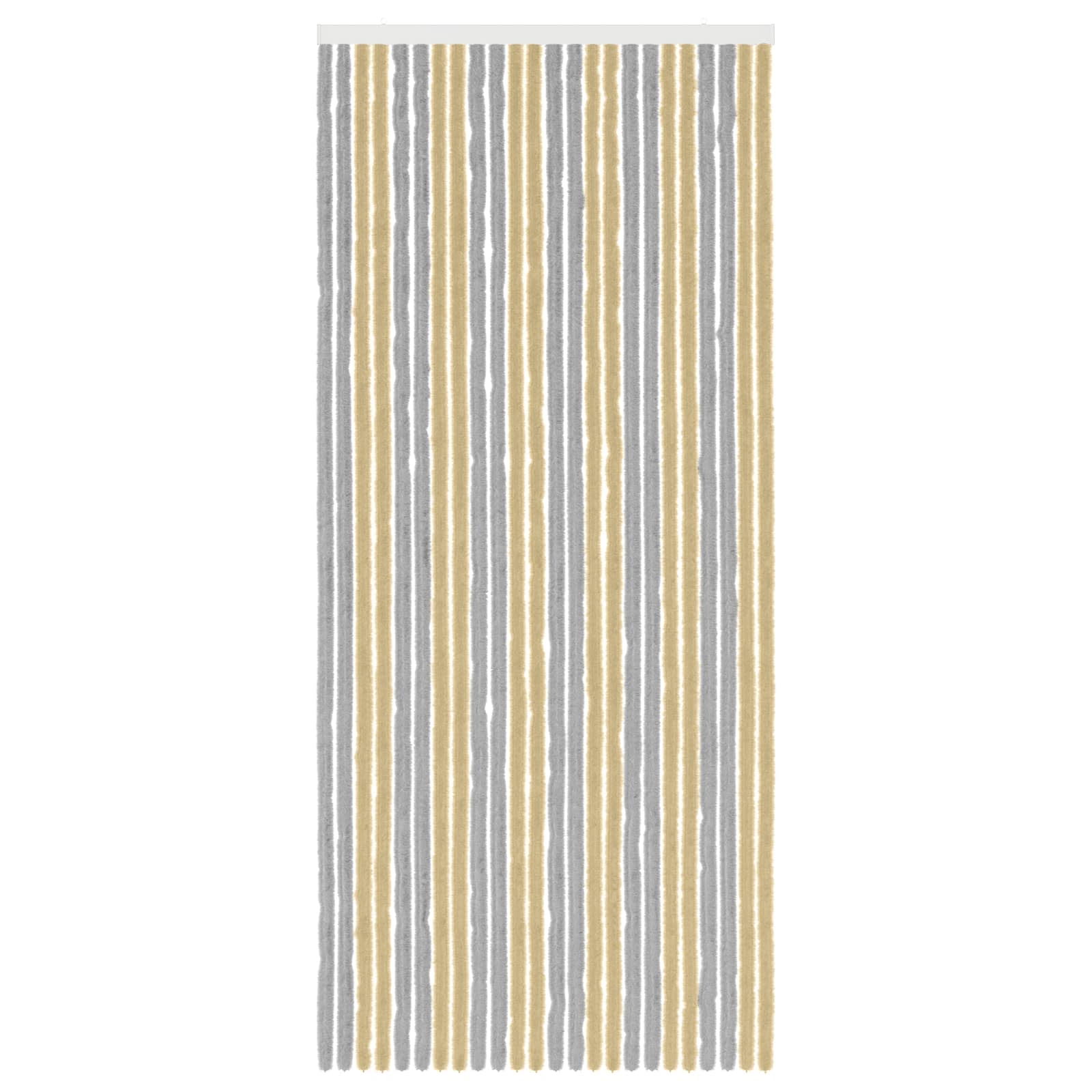 Zavjesa protiv insekata Chenille Siva i bež 100 x 230 cm