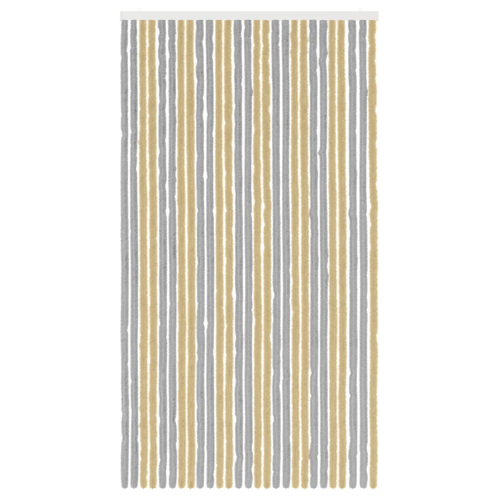 Zavjesa protiv insekata Chenille Siva i bež 118 x 220 cm