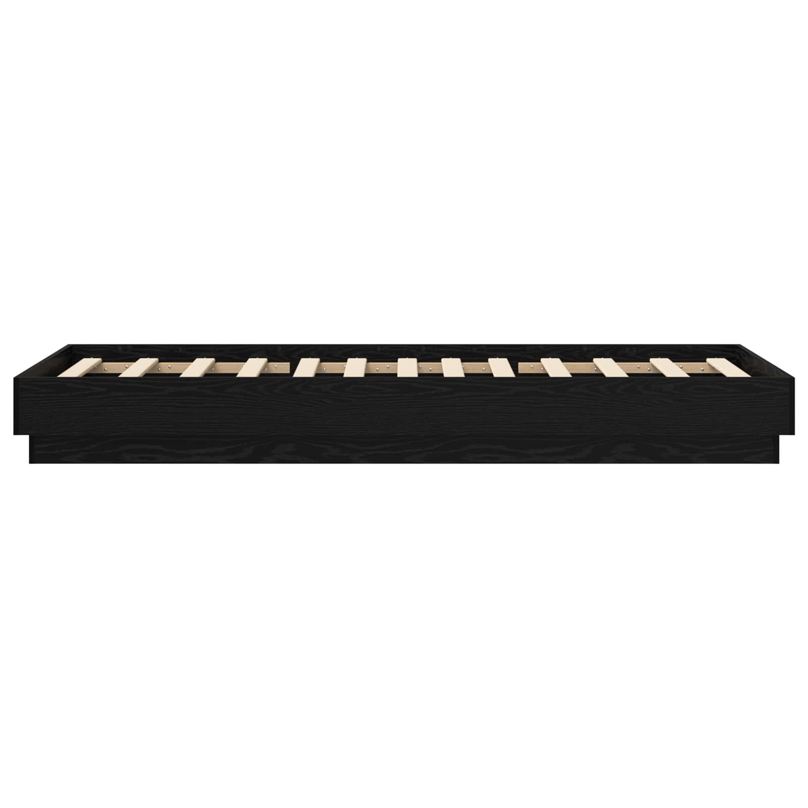 Krevetna konstrukcija s LED svjetlom Crni hrast 80 x 200 cm