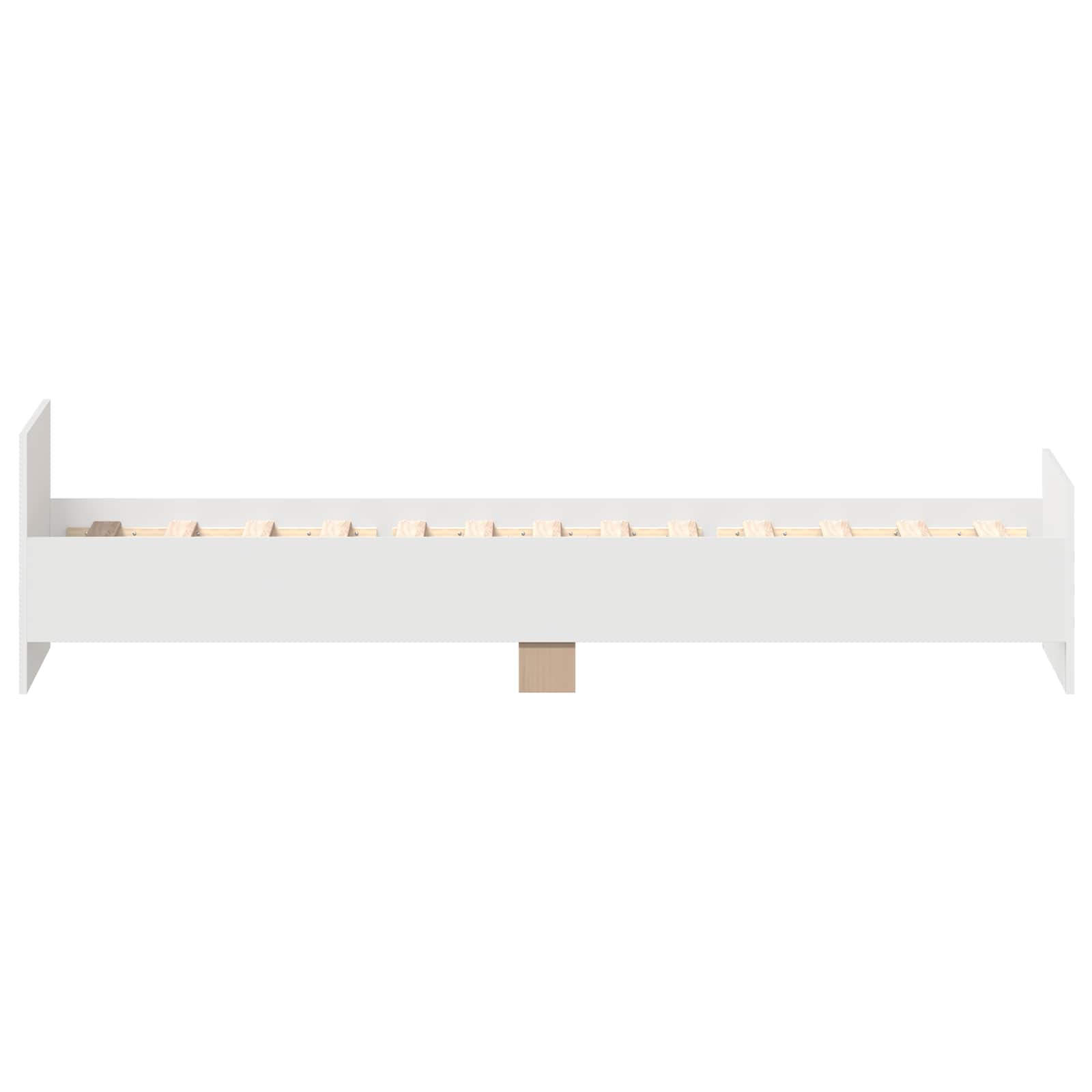 Okvir kreveta s uzglavljem Bijela 80 x 200 cm Konstruirano drvo