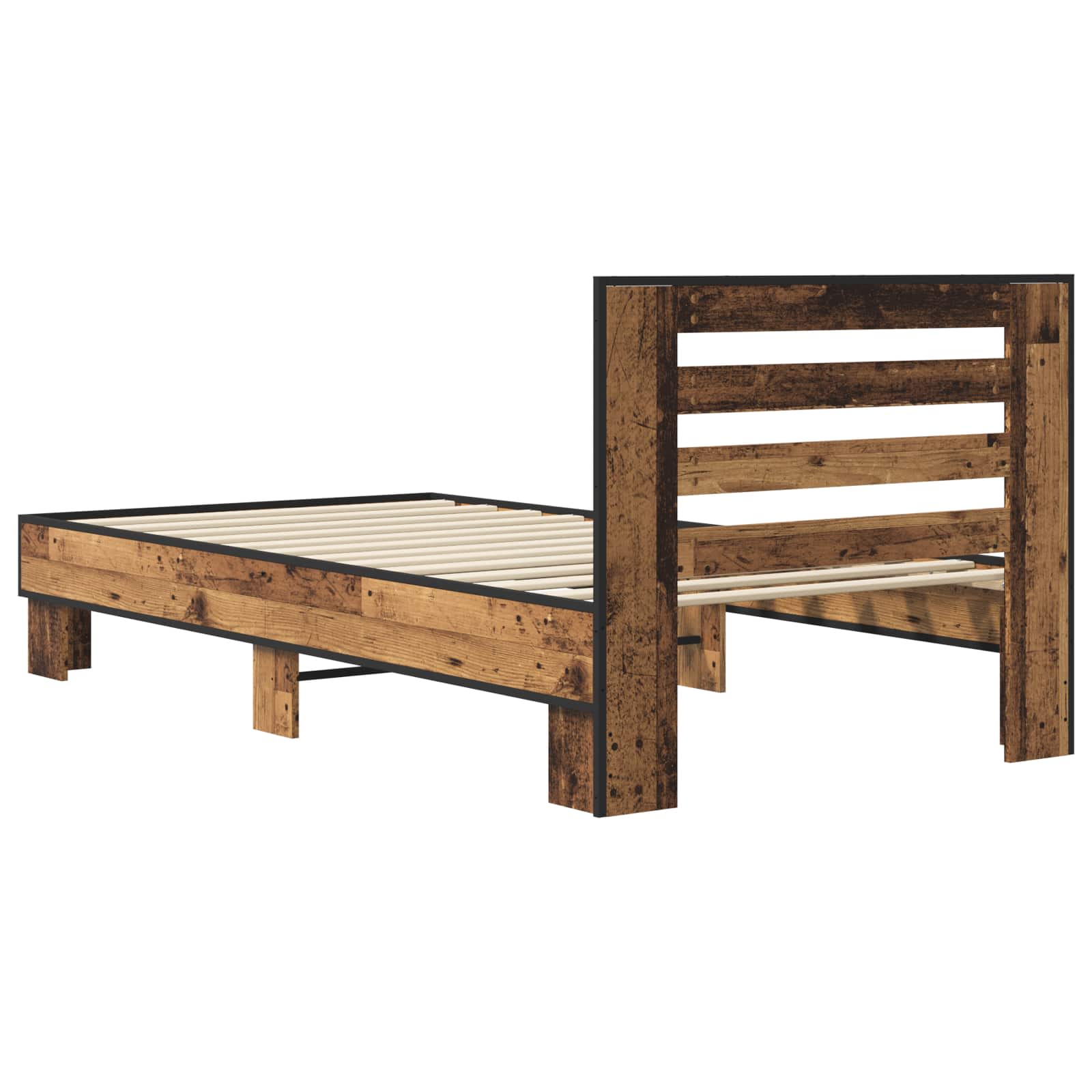 Okvir kreveta s uzglavljem Staro drvo 80 x 200 cm