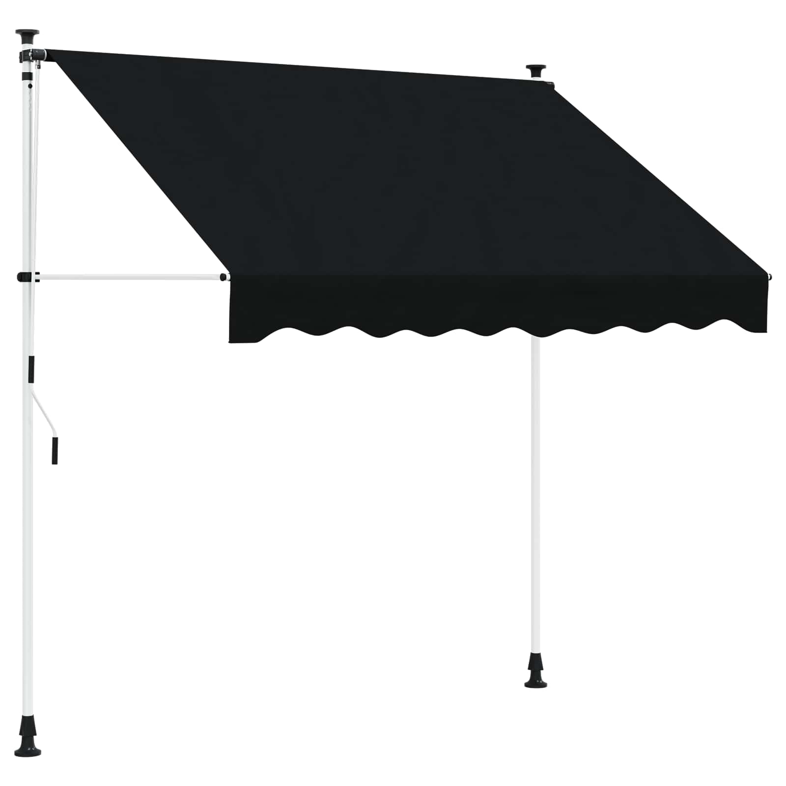 Ručno sklopiva tenda Crna 150 cm