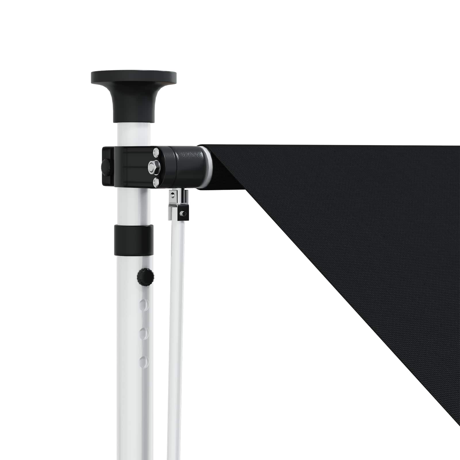 Ručno sklopiva tenda Crna 350 cm