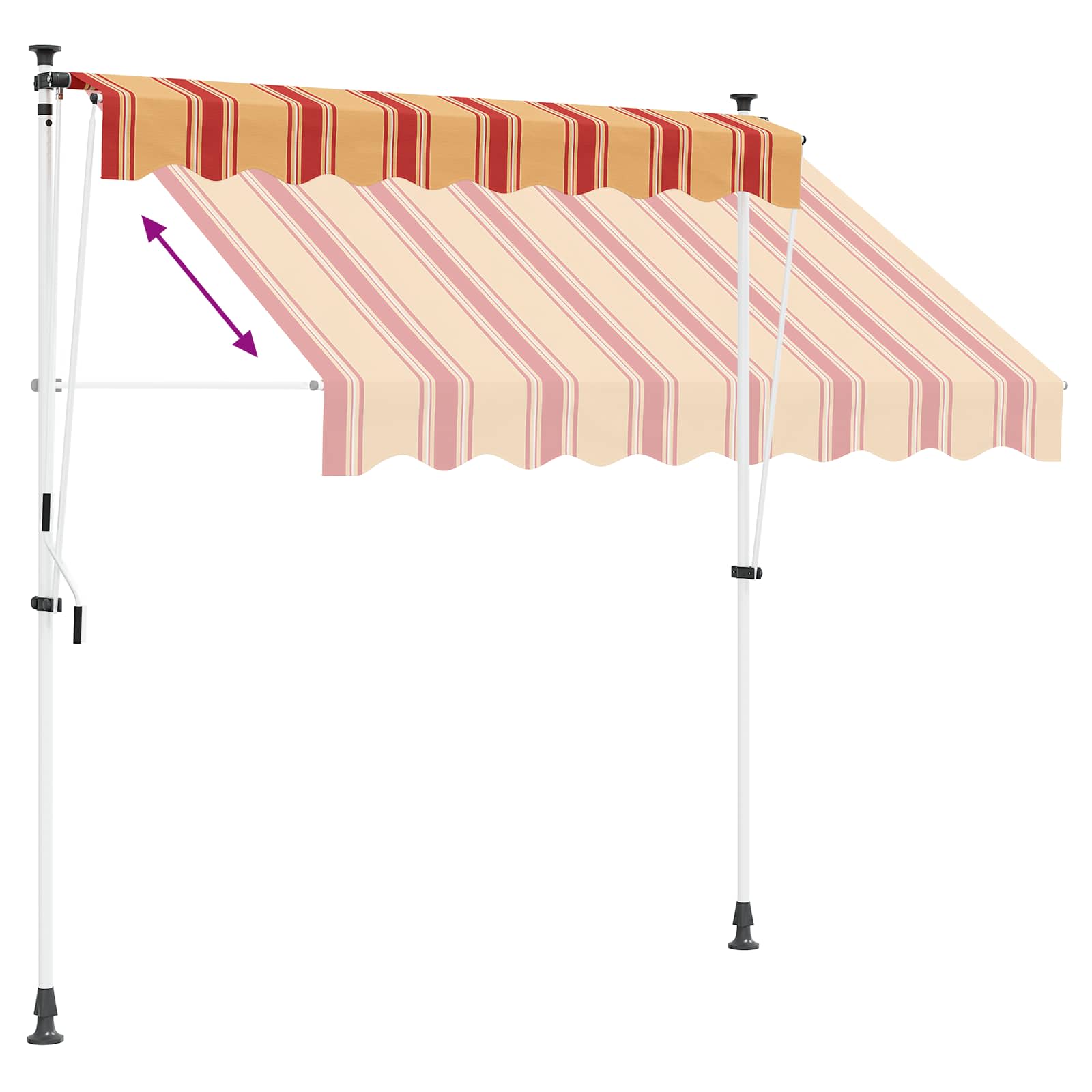 Ručno sklopiva tenda Šareni 150 x 115 x 300 cm