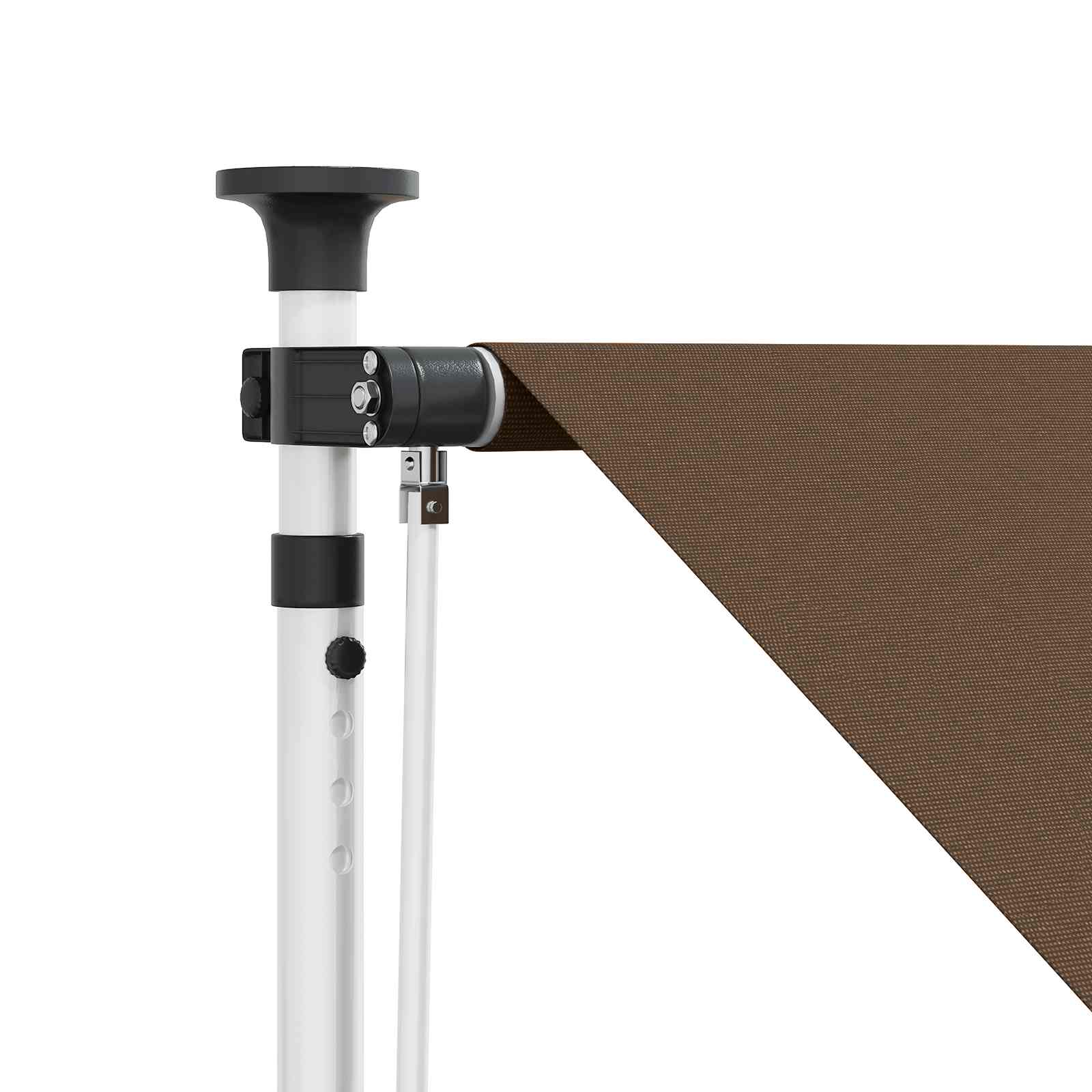 Ručno sklopiva tenda Sivosmeđa 150 cm