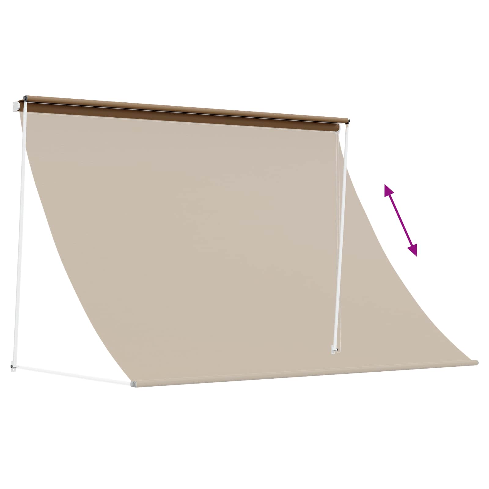 Nadstrešnica Bež 150 x 150 cm 180 g / m² poliester s PU premazom
