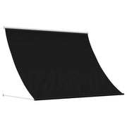 Nadstrešnica Crna 400 x 150 cm 180 g / m² poliester s PU premazom