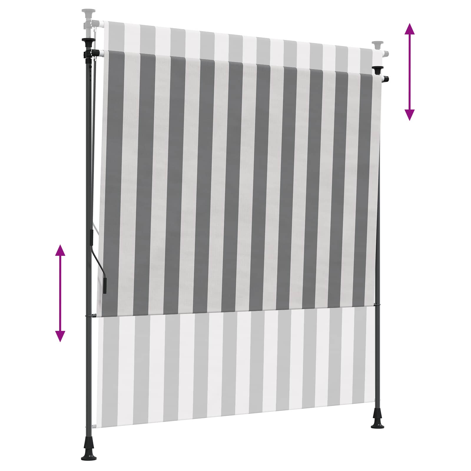 Vanjska Roleta Antracit i bijelo 120 x 270 cm