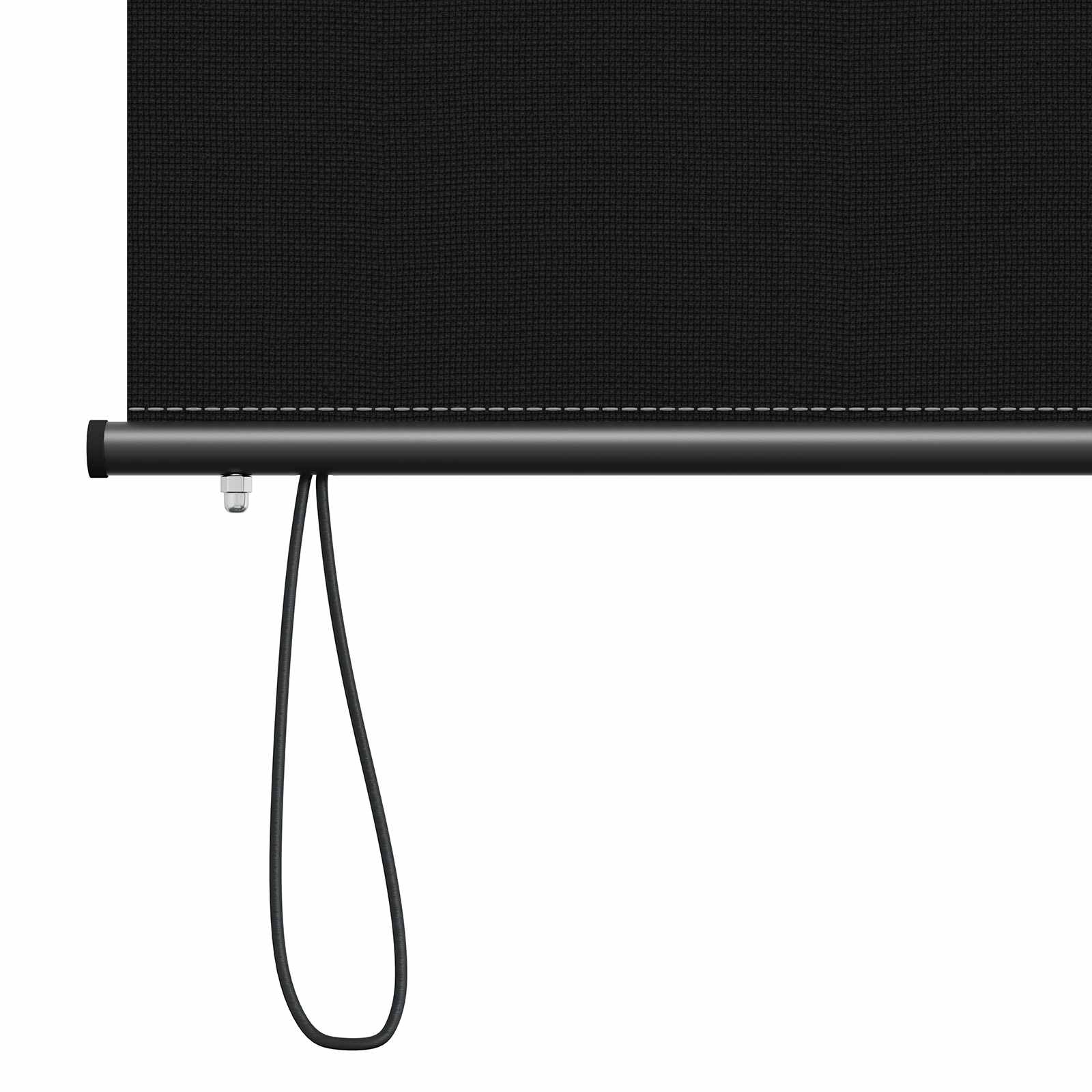 Rolo zavjesa Crna 80 x 250 cm Tkanina i aluminij