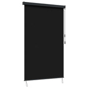 Rolo zavjesa Crna 80 x 250 cm Tkanina i aluminij