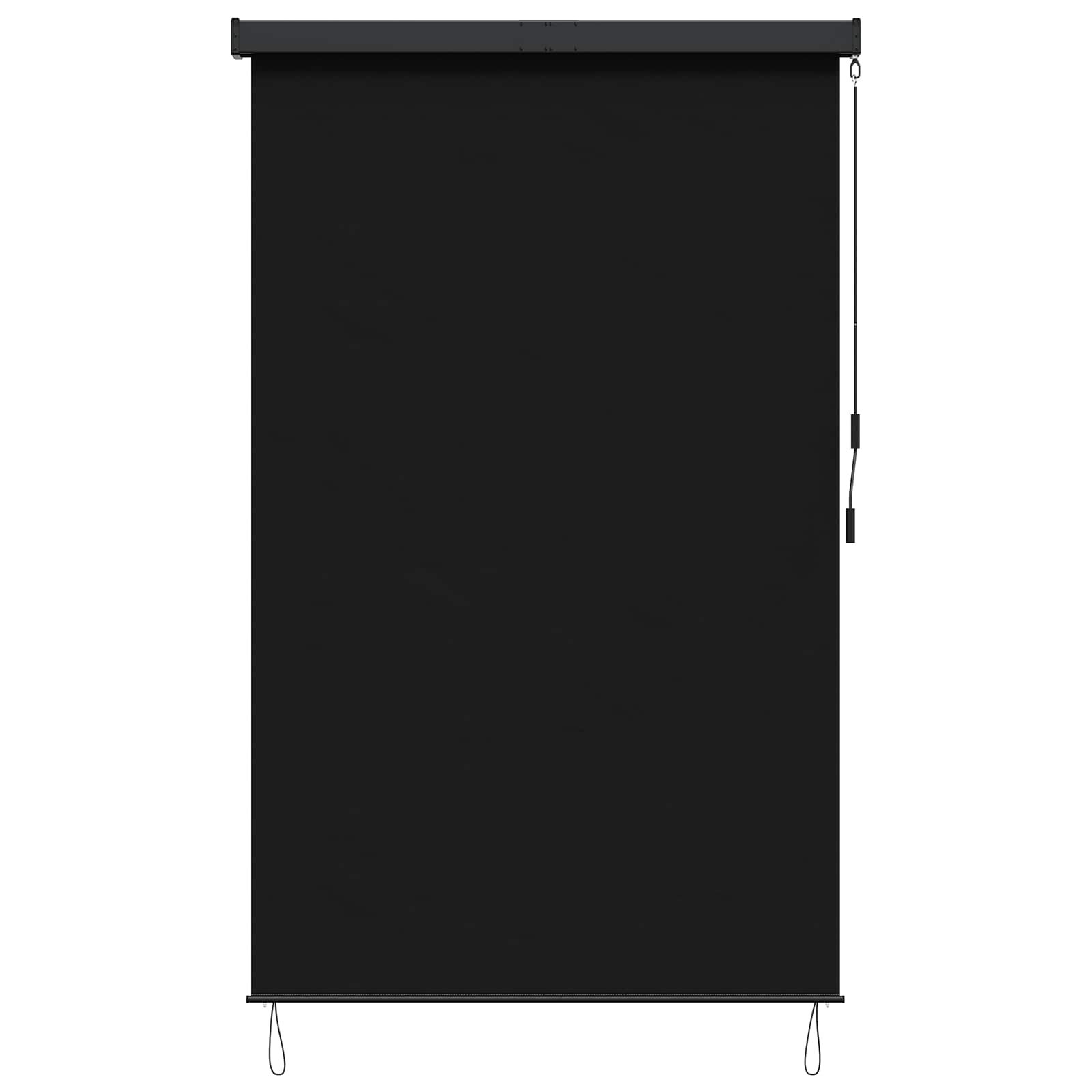 Rolo zavjesa Crna 100 x 250 cm Tkanina i aluminij