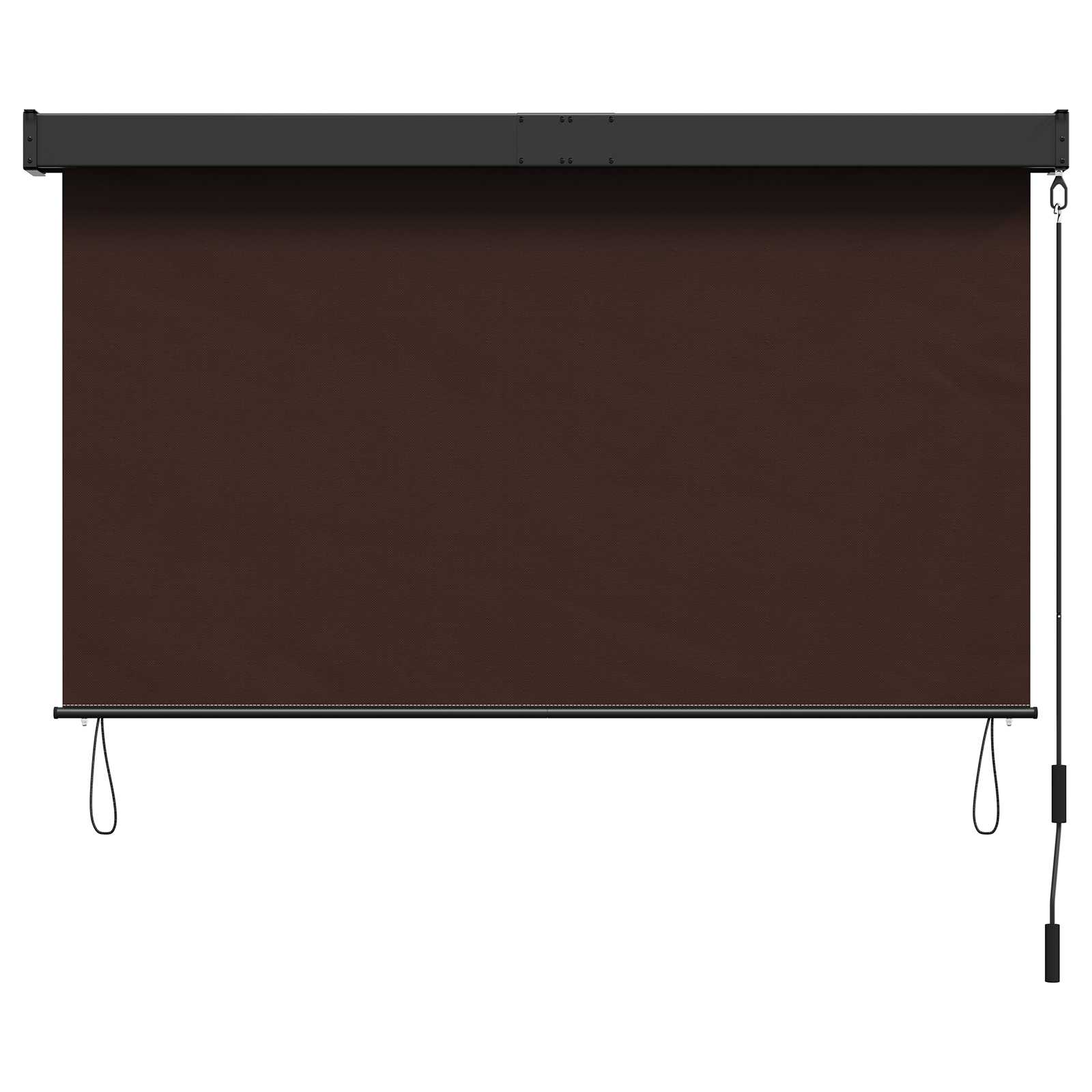 Rolo zavjesa Smeđa 160 x 250 cm Tkanina i aluminij