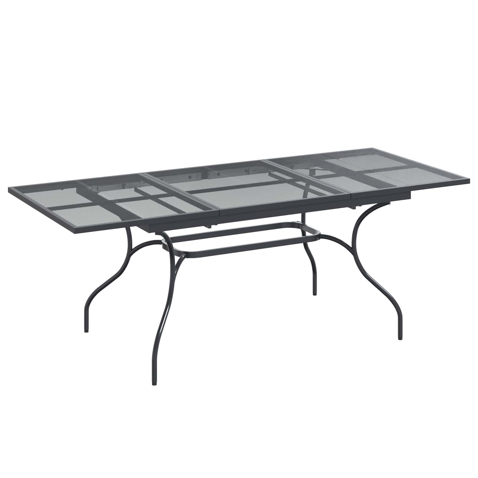 Vrtni set za objed 9 pcs Antracit 212 x 90 x 76 cm