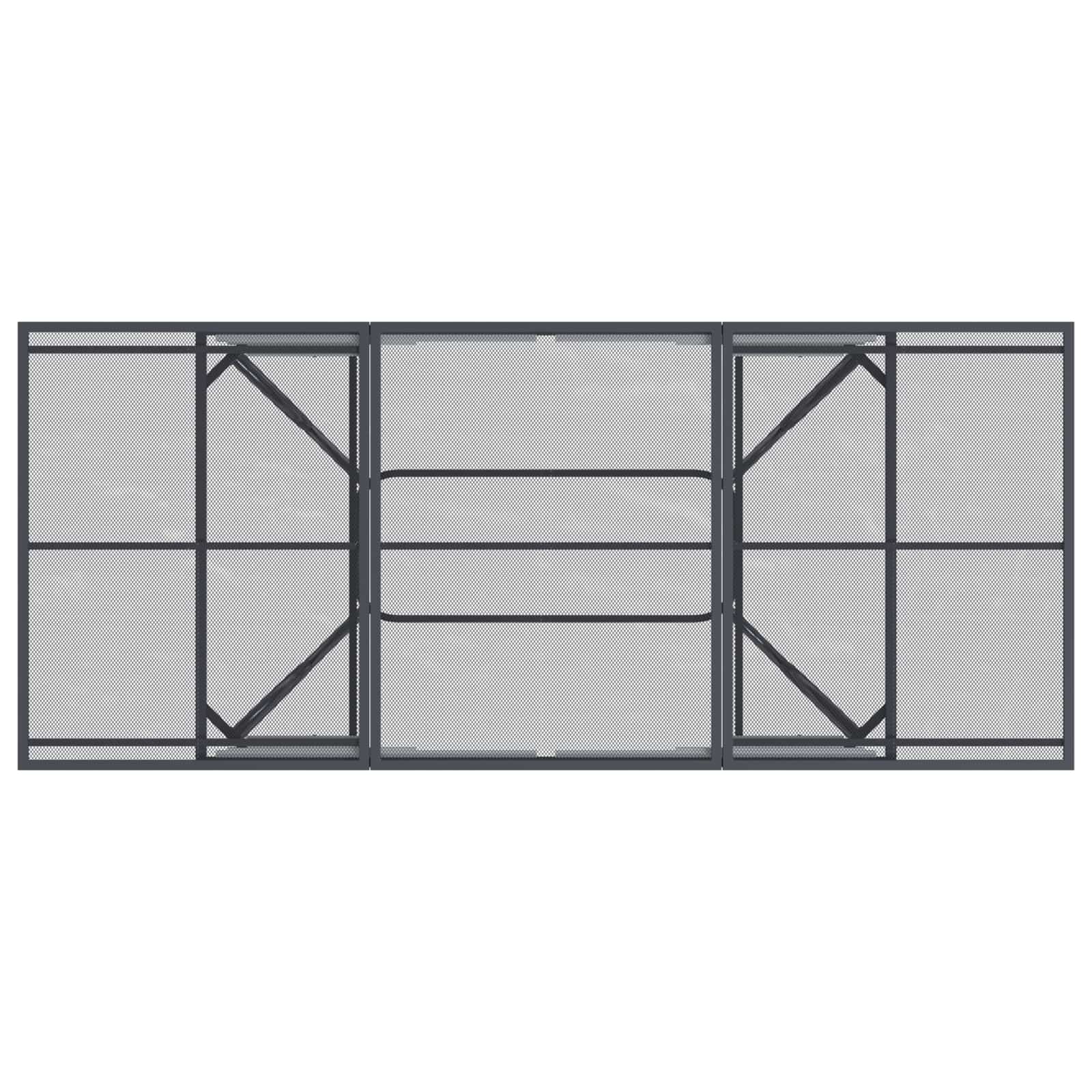 Vrtni set za objed 9 pcs Antracit 212 x 90 x 76 cm