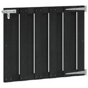 Vrtna vrata 100 x 80 cm WPC i aluminij Crna