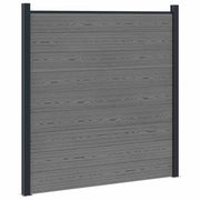 Panel ograde WPC i aluminij Siva