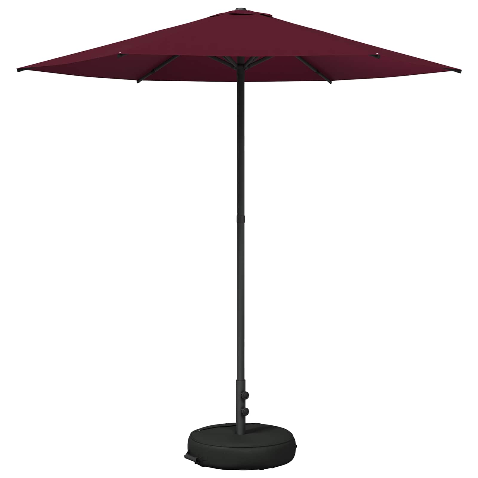 Vrtni Parasol s Podnožjem 230 x 230 cm Poliester Pravokutni