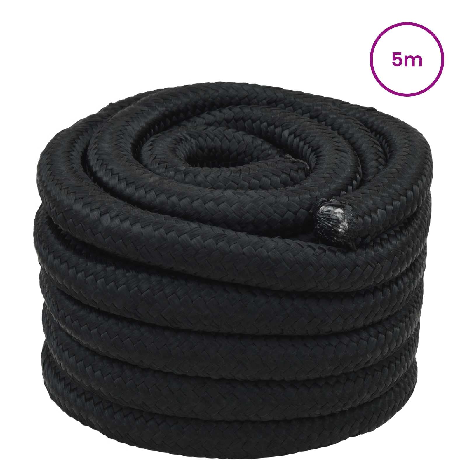 Konopac za čamce 5 m 4 Crna PP