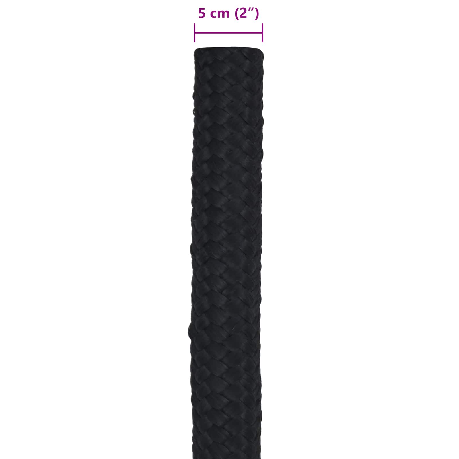 Konopac za čamce 5 m 5 Crna PP
