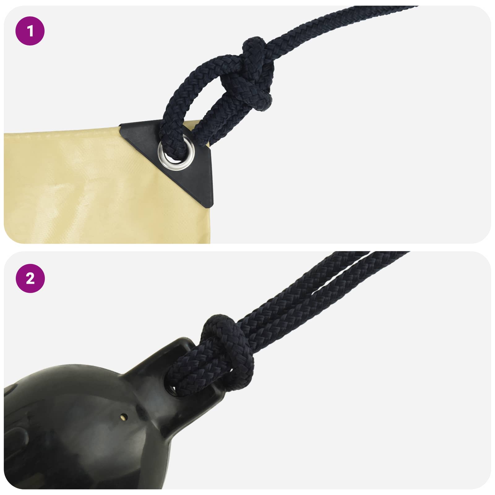 Konopac za čamce 15 m 1 Kraljevsko plava Poliester
