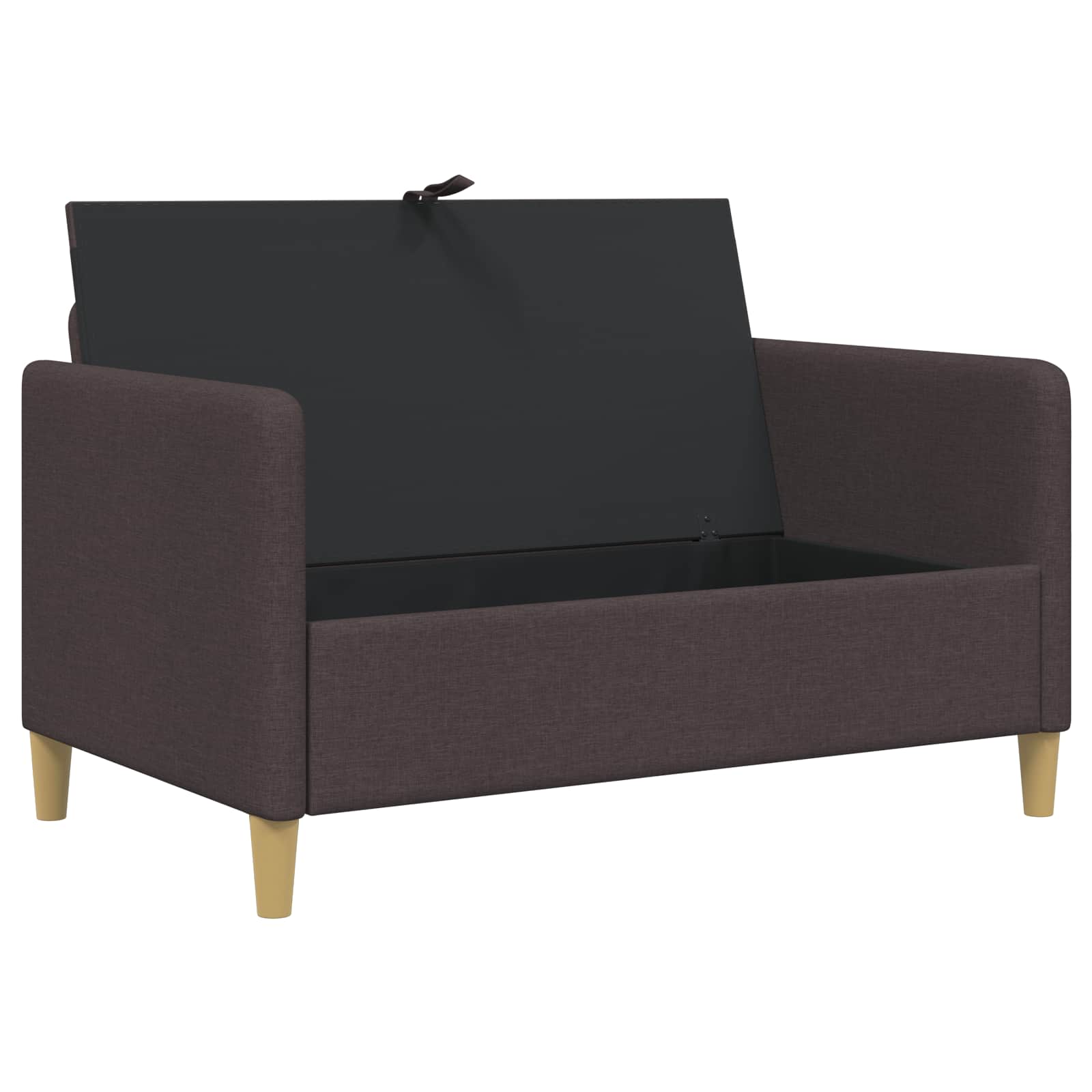 Sofa s pohranom Tamno smeđa 122 x 78 x 87 cm Poliester