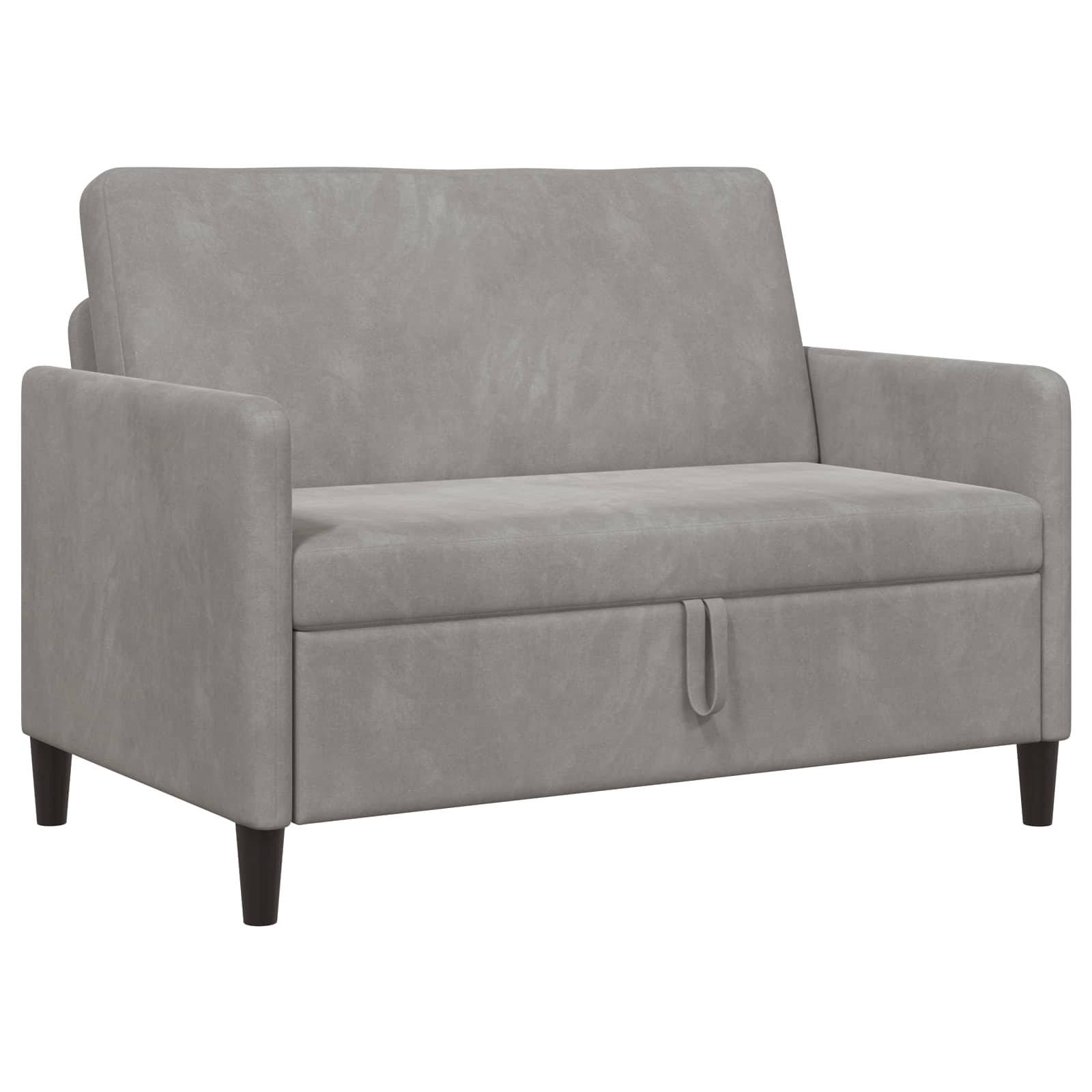 Sofa s pohranom Svjetlosiva 122 x 78 x 87 cm Poliester