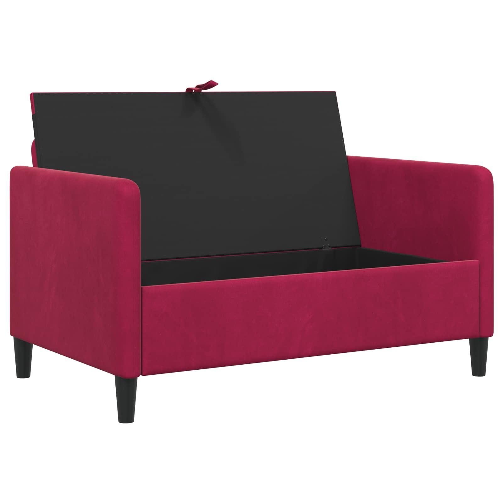 Sofa s pohranom Vinska crvena 122 x 78 x 87 cm Poliester
