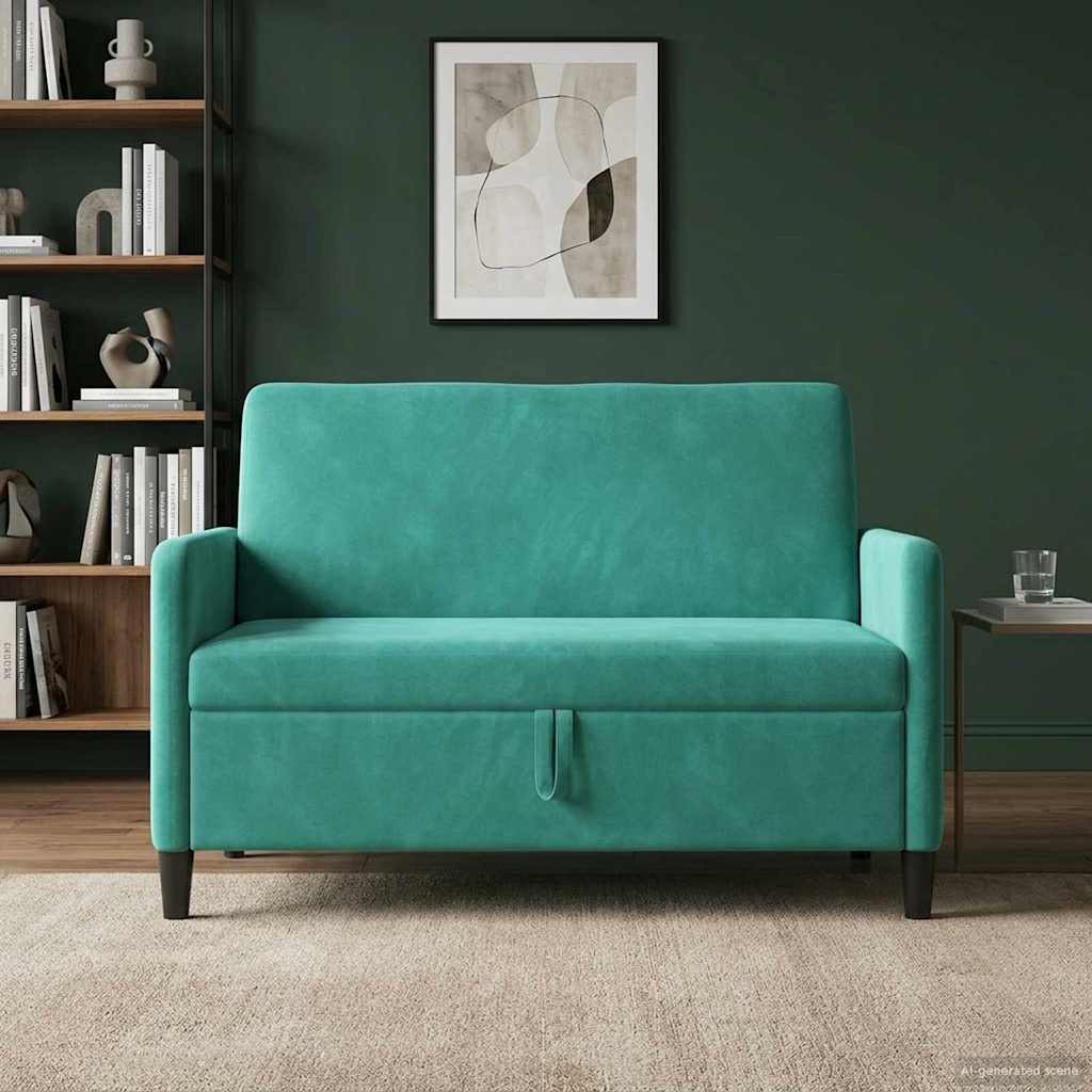 Sofa s pohranom Tirkizna 122 x 78 x 87 cm Poliester