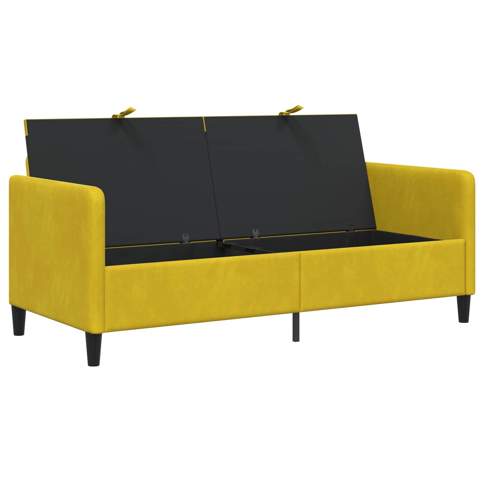 Sofa s pohranom Žuta 172 x 78 x 87 cm Poliester