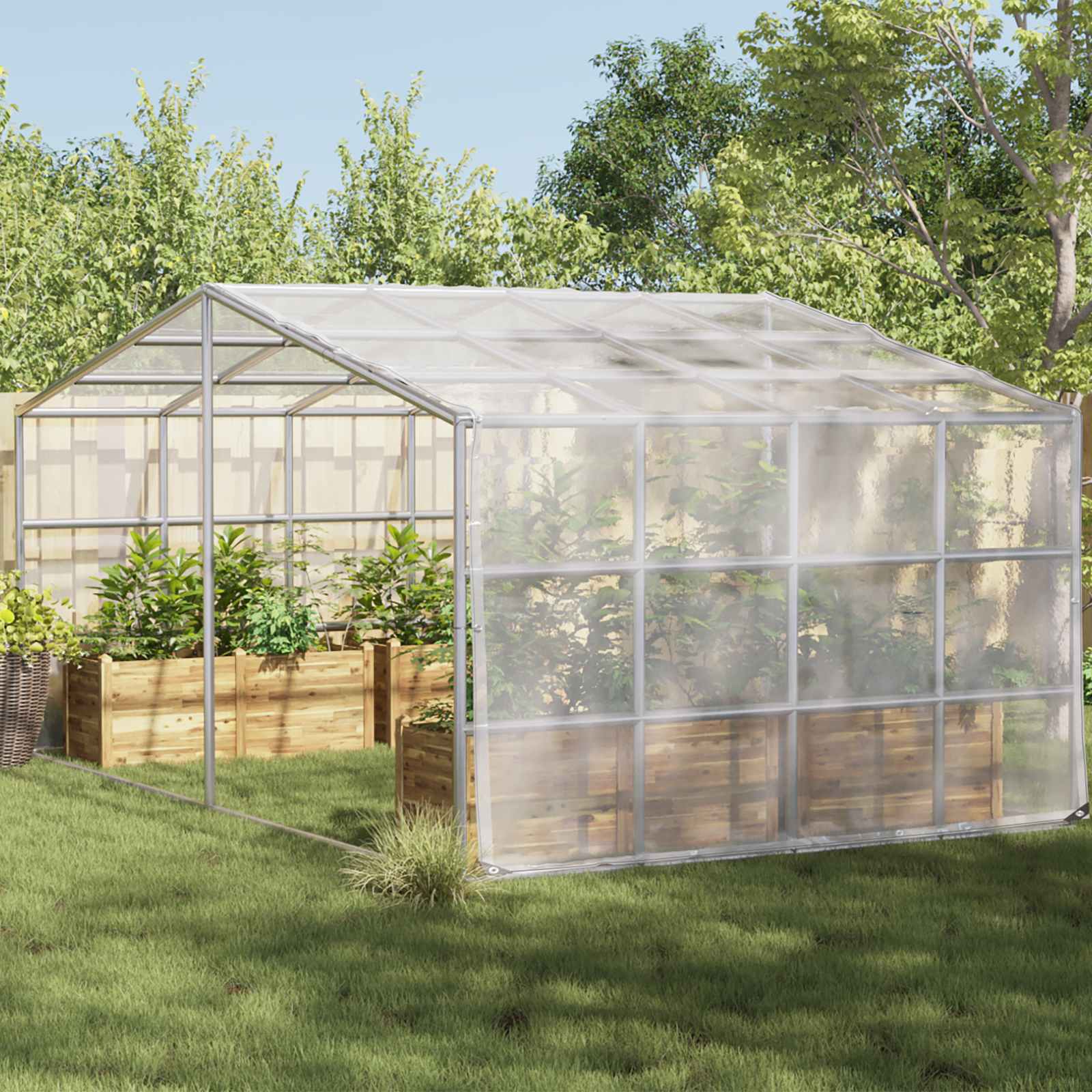 Cerada s rupama *Transparent*an 7 x 5 m Polietilen