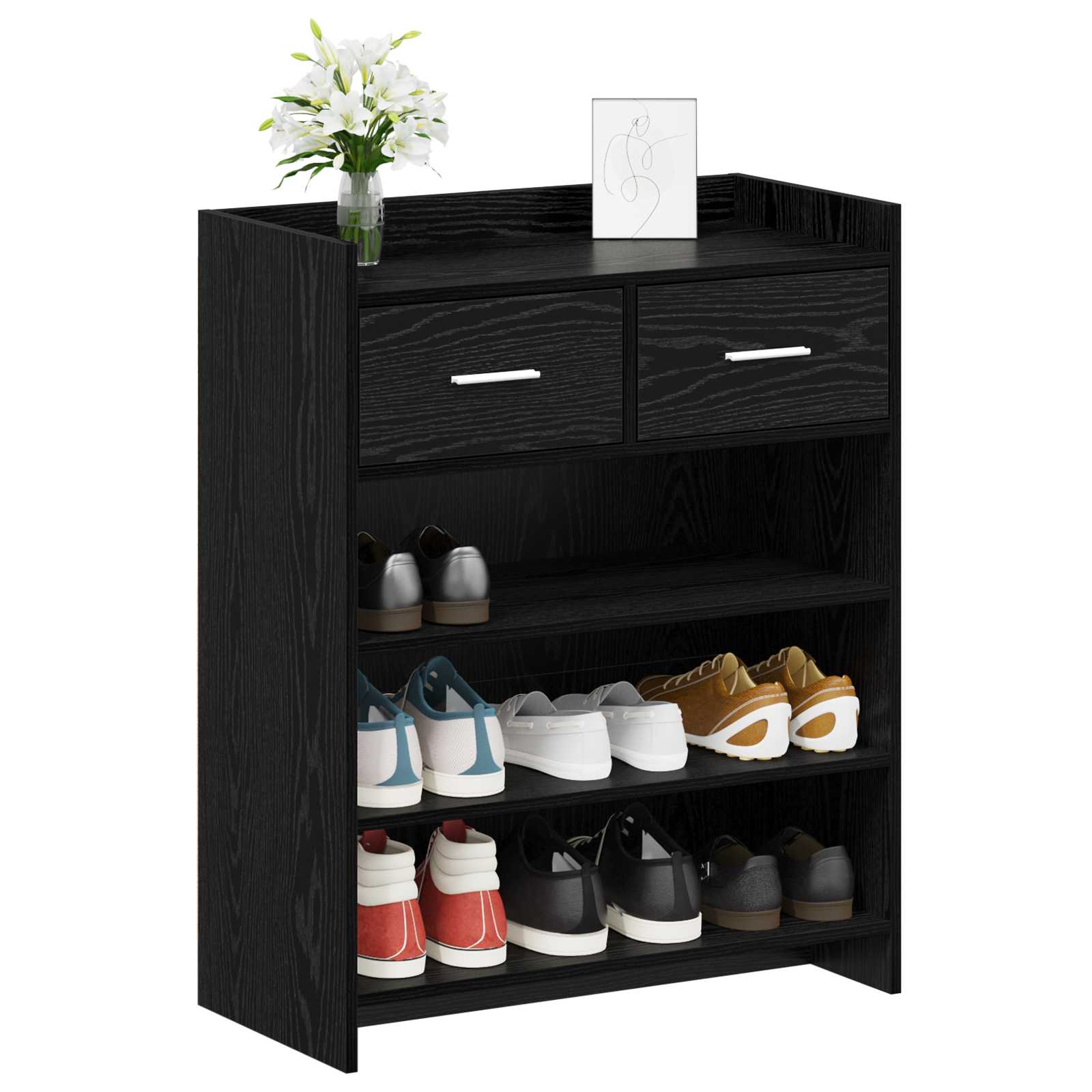 Ormar za cipele Crni hrast 73,5 x 36 x 92 cm Konstruirano drvo