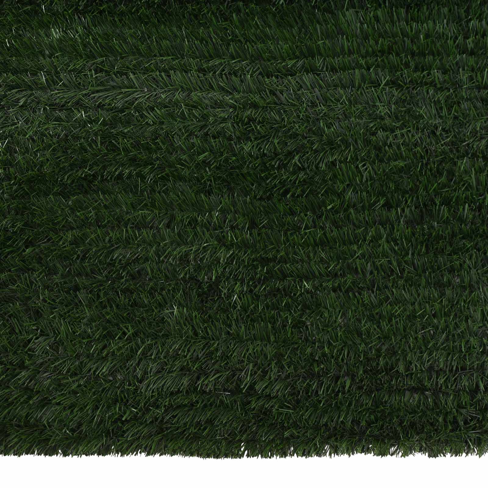 Umjetna ograda Tamnozelena 1 x 4 m PVC i čelik