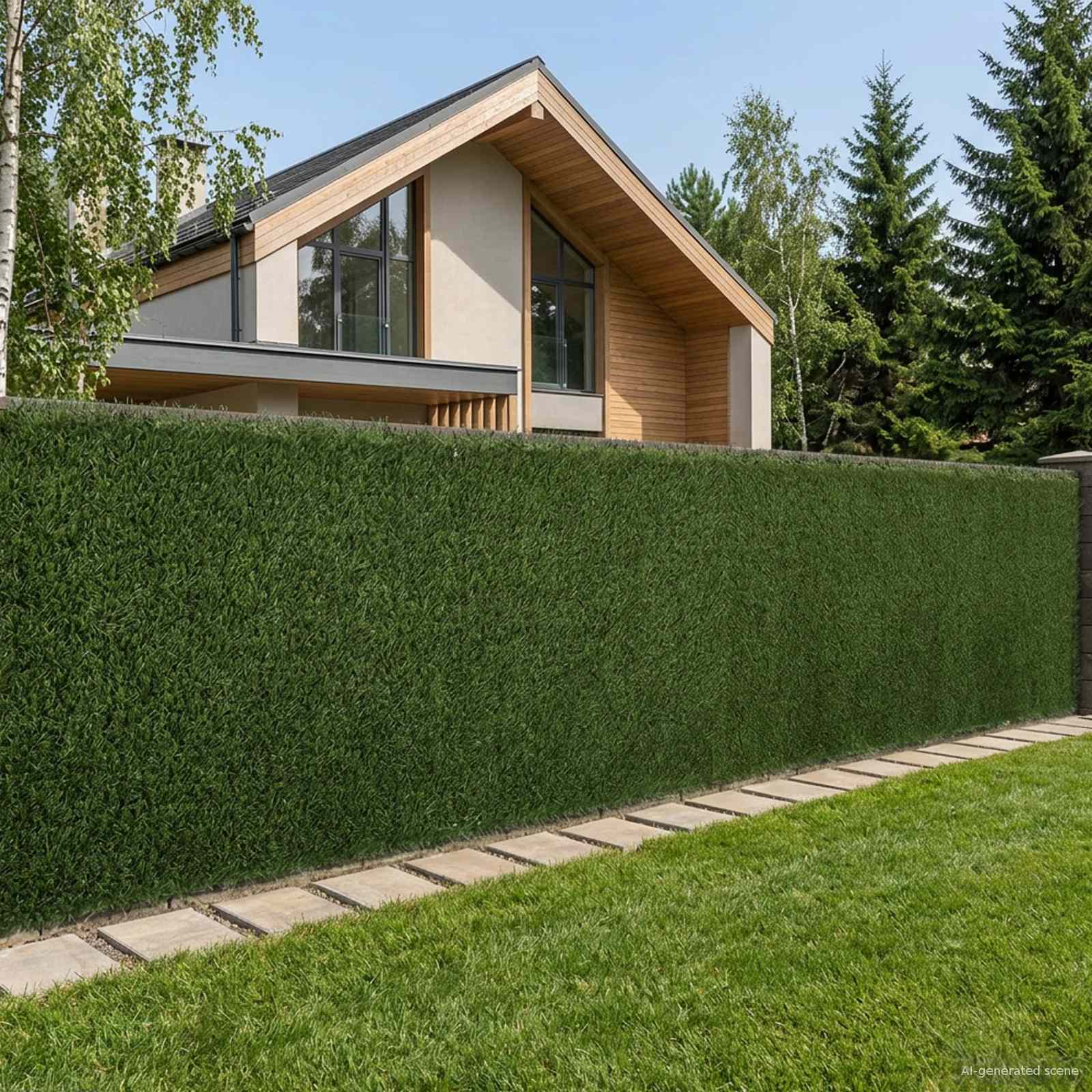 Umjetna ograda Svijetlo zelena 1 x 6 m PVC i čelik
