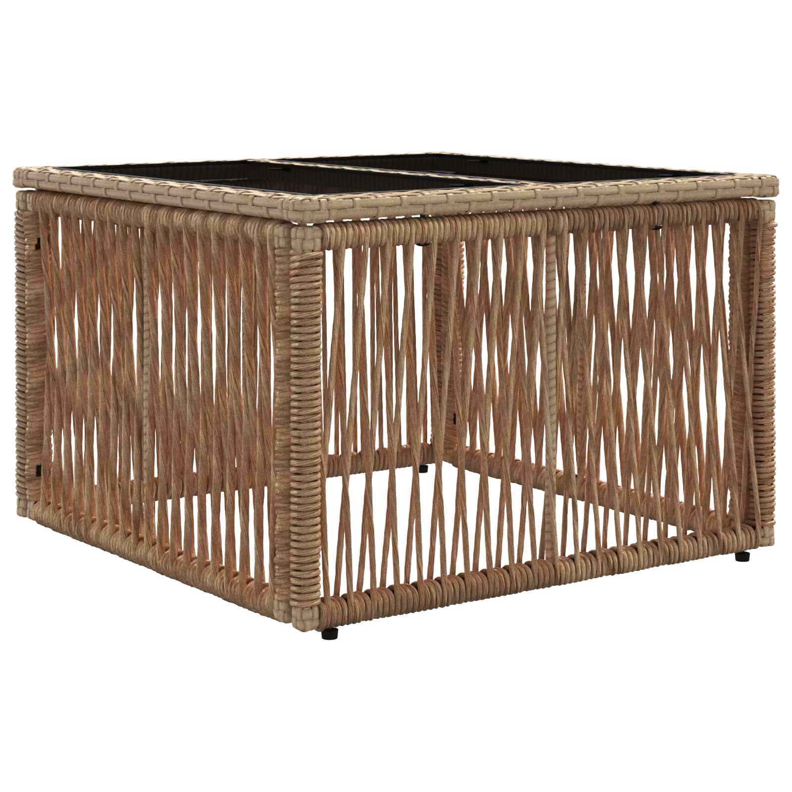 Sjedeća garnitura za vrt 11 pcs Bež i krem bijela poliratan