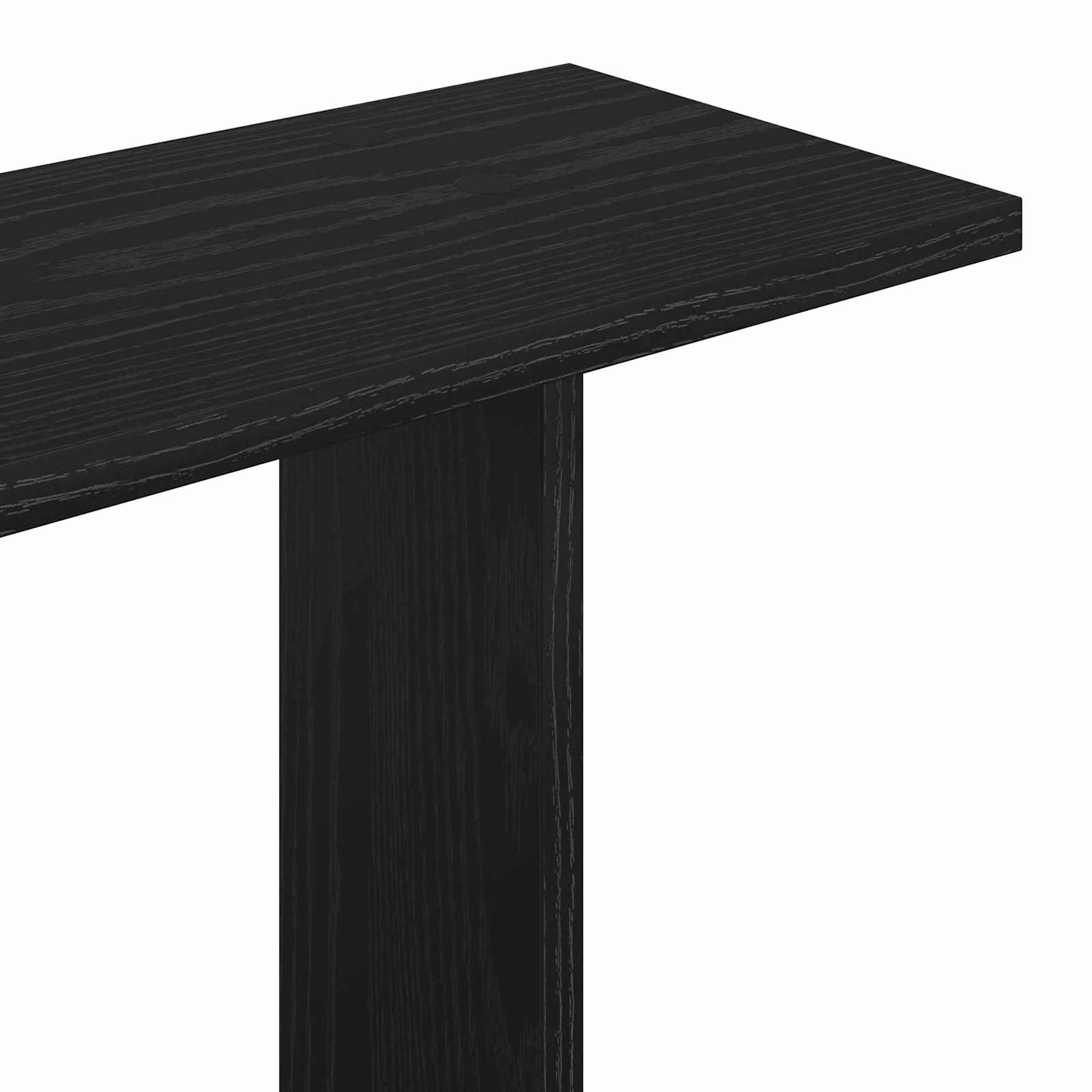 Polica na zidu Zidna montaža Crna 80 x 20 x 75 cm
