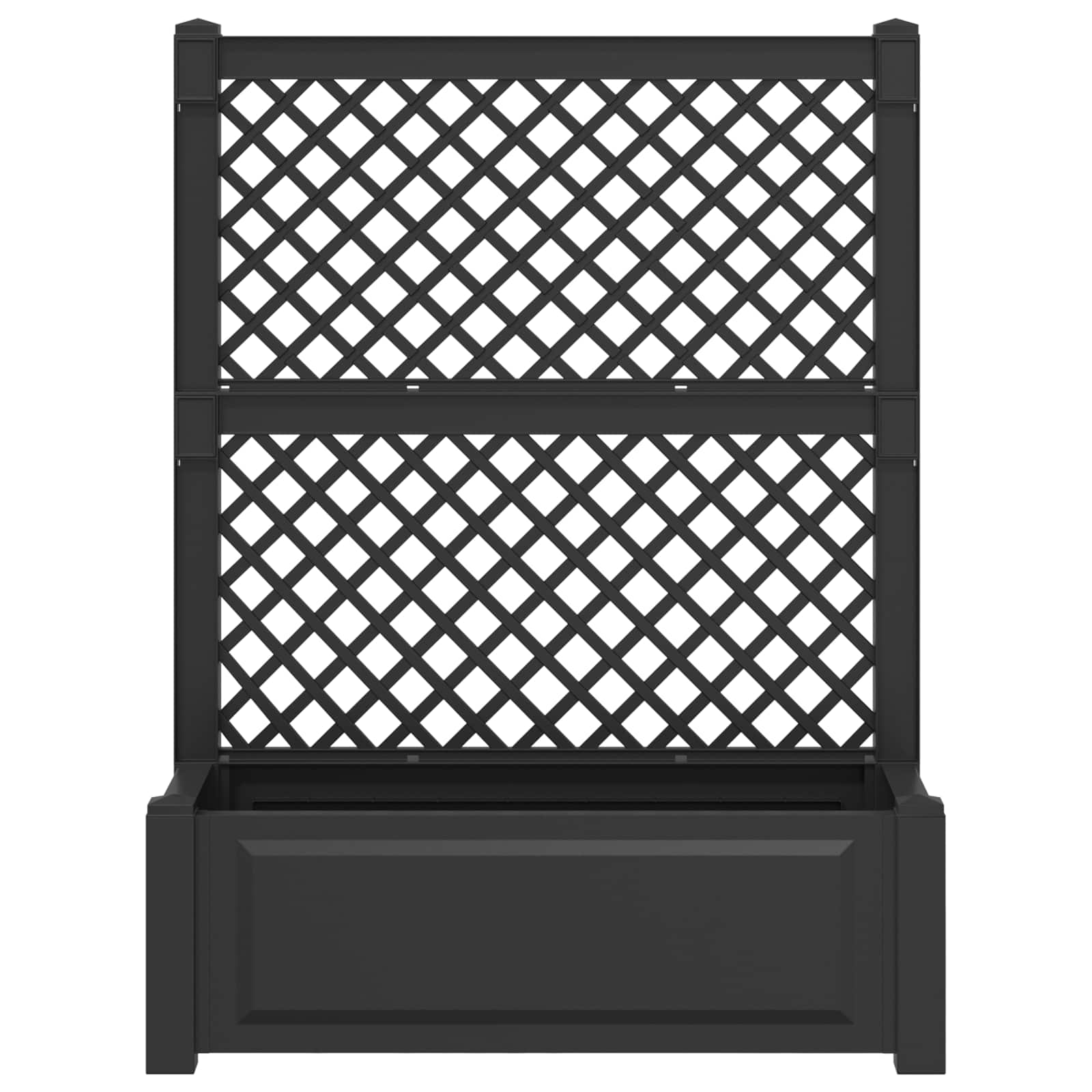 Velika s osvrtom 2 pcs Antracit 143 x 143 x 133,5 cm PP