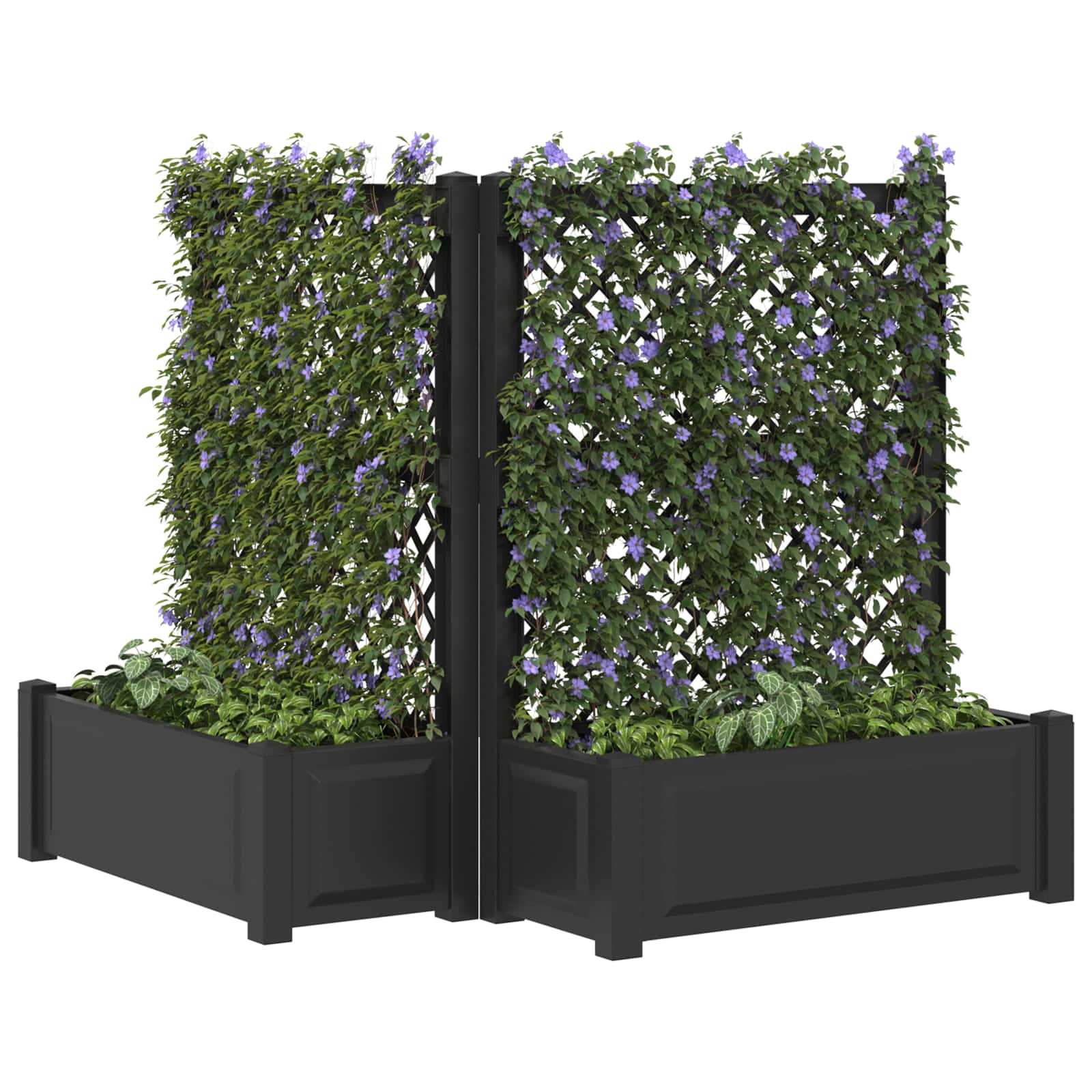 Velika s osvrtom 2 pcs Antracit 143 x 143 x 133,5 cm PP