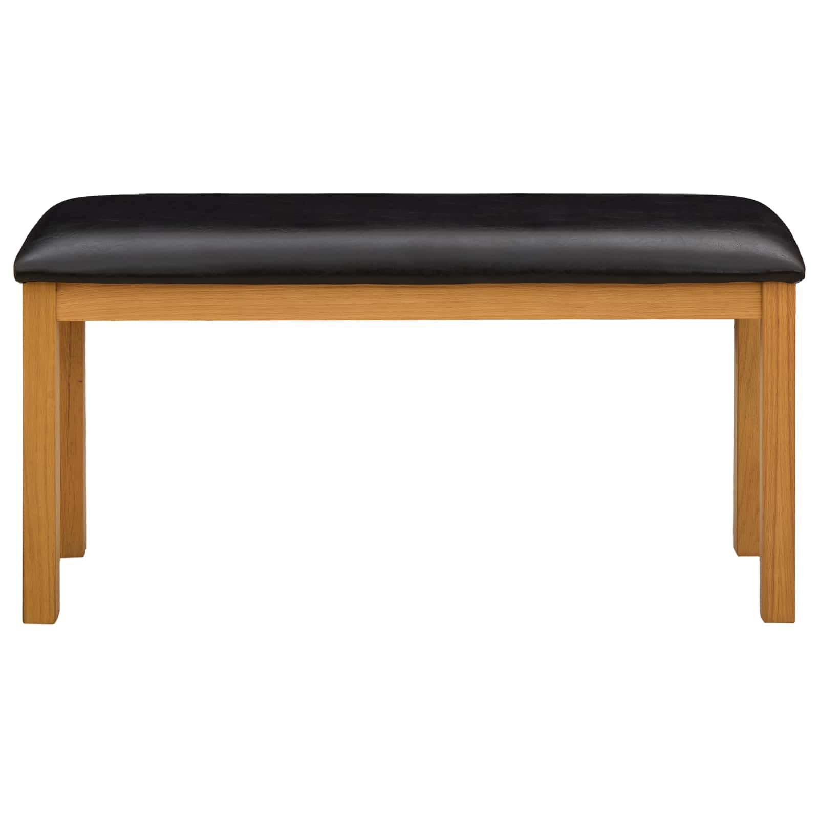 Klupa za blagovanje 95 x 32 x 45 cm Čvrsto Hrastovo Drvo Crna