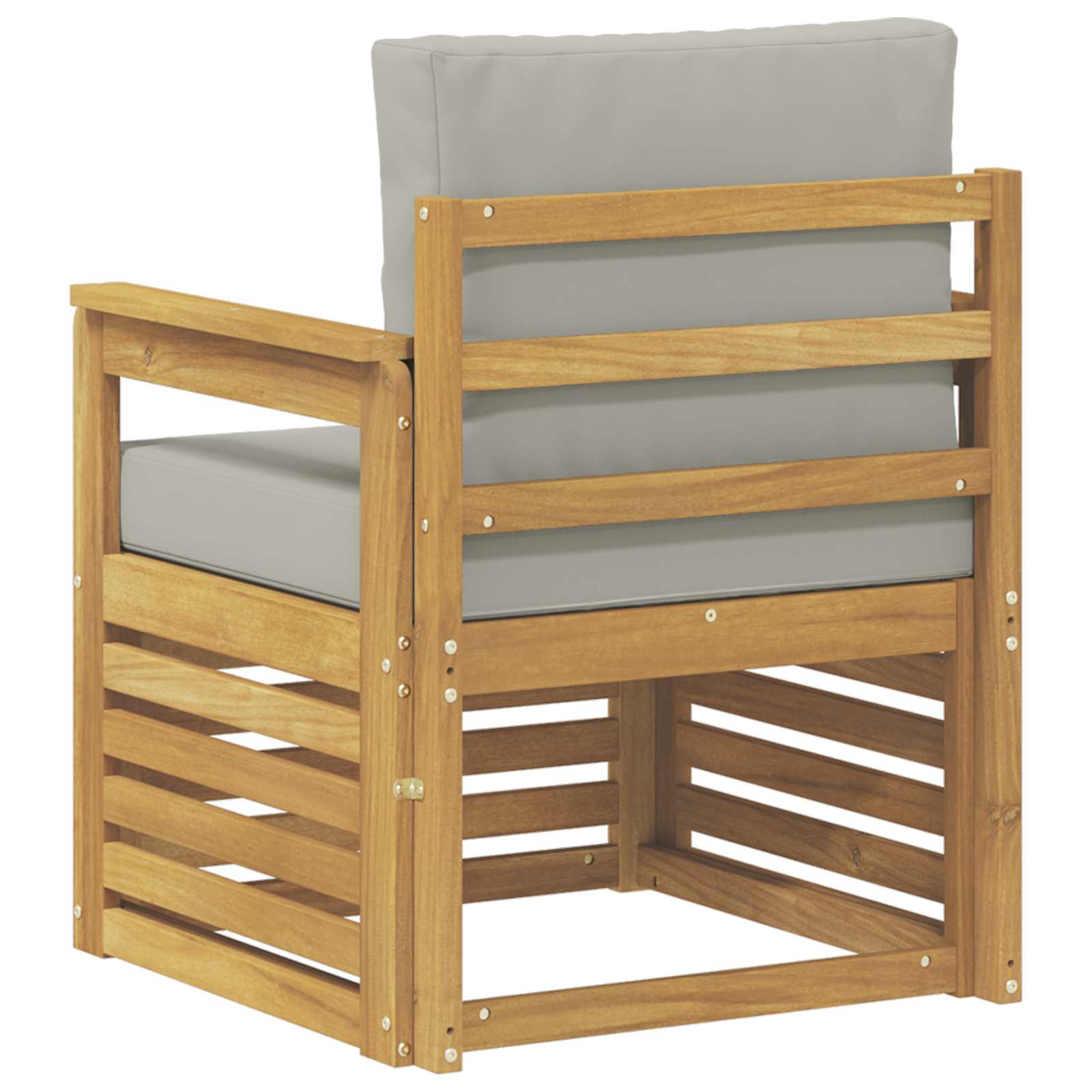 2 Komad Set vanjskih sofa Poliester Bijela i svijetlosiva