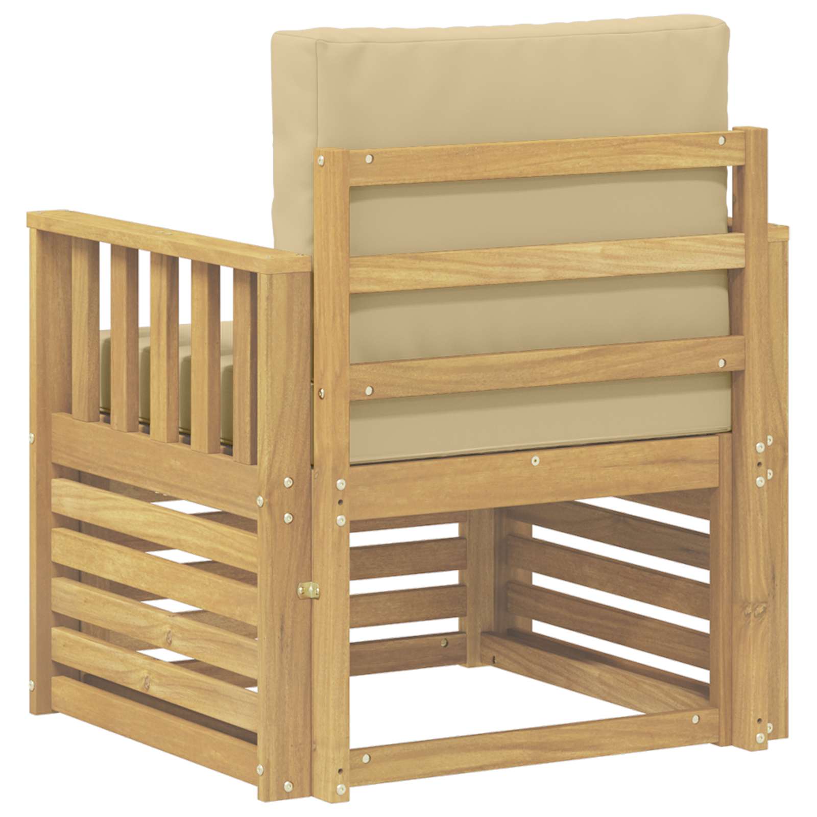 2 Komad Set vanjskih sofa Poliester Bijela i Bež