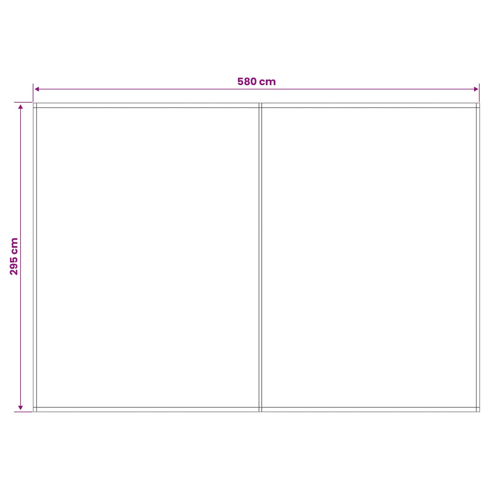Zamjensko platno za tendu Plava i bijela 600 × 300 cm Poliester