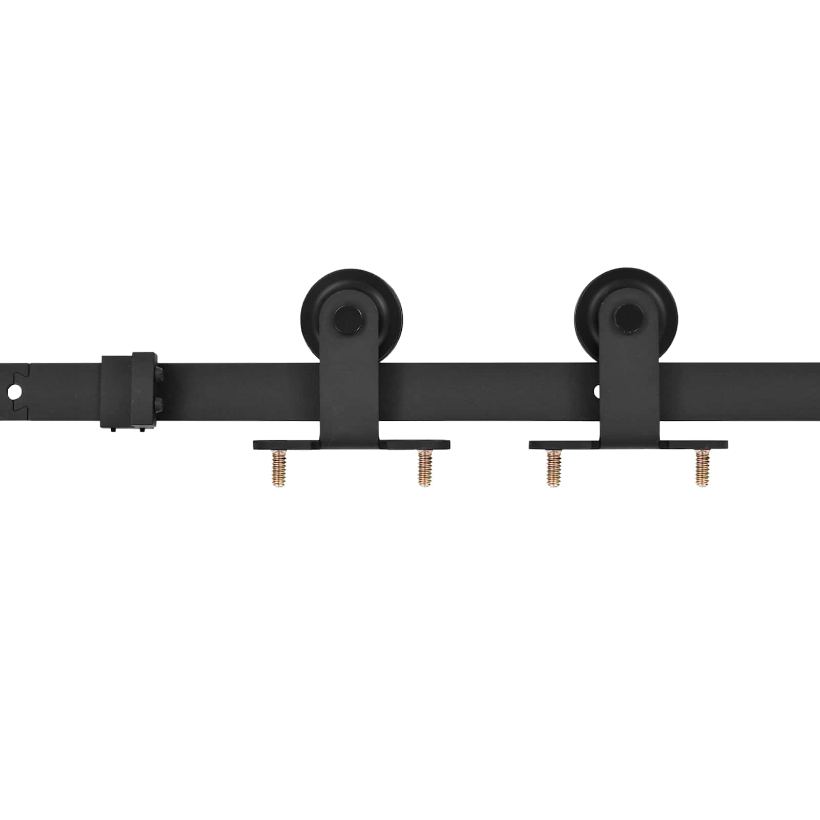 Klizna vrata Prirodna i crna 100 x 210 cm Čvrsta borovina