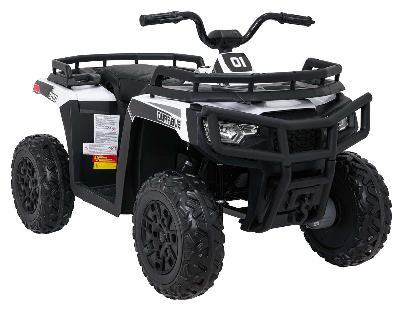 Quad na akumulator 4x4 ATV WOLF - bijeli