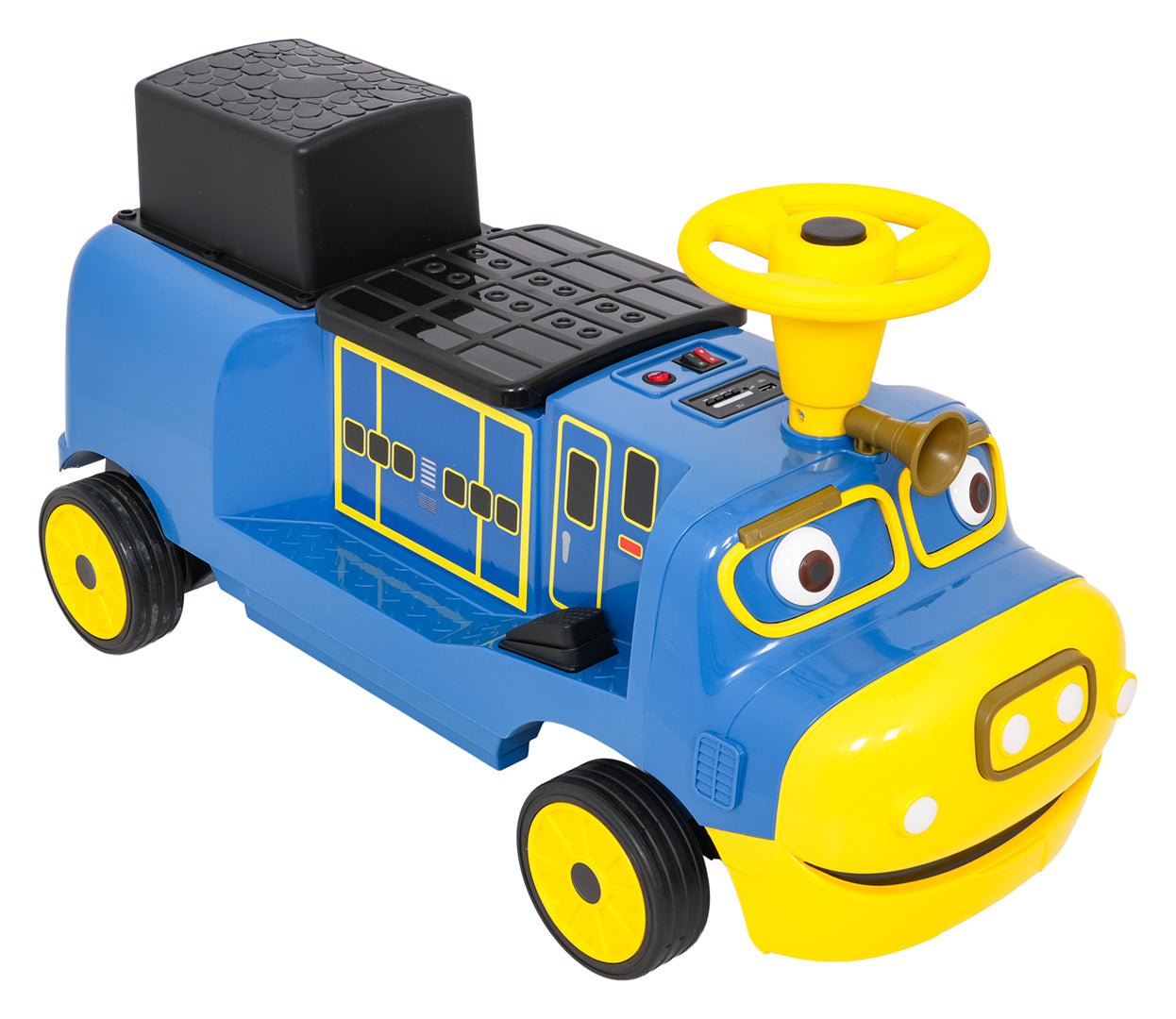 Lokomotiva na akumulator "Blue Station" - dvosjed - plava