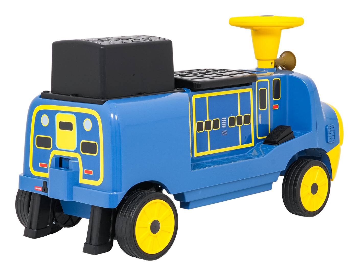 Lokomotiva na akumulator "Blue Station" - dvosjed - plava