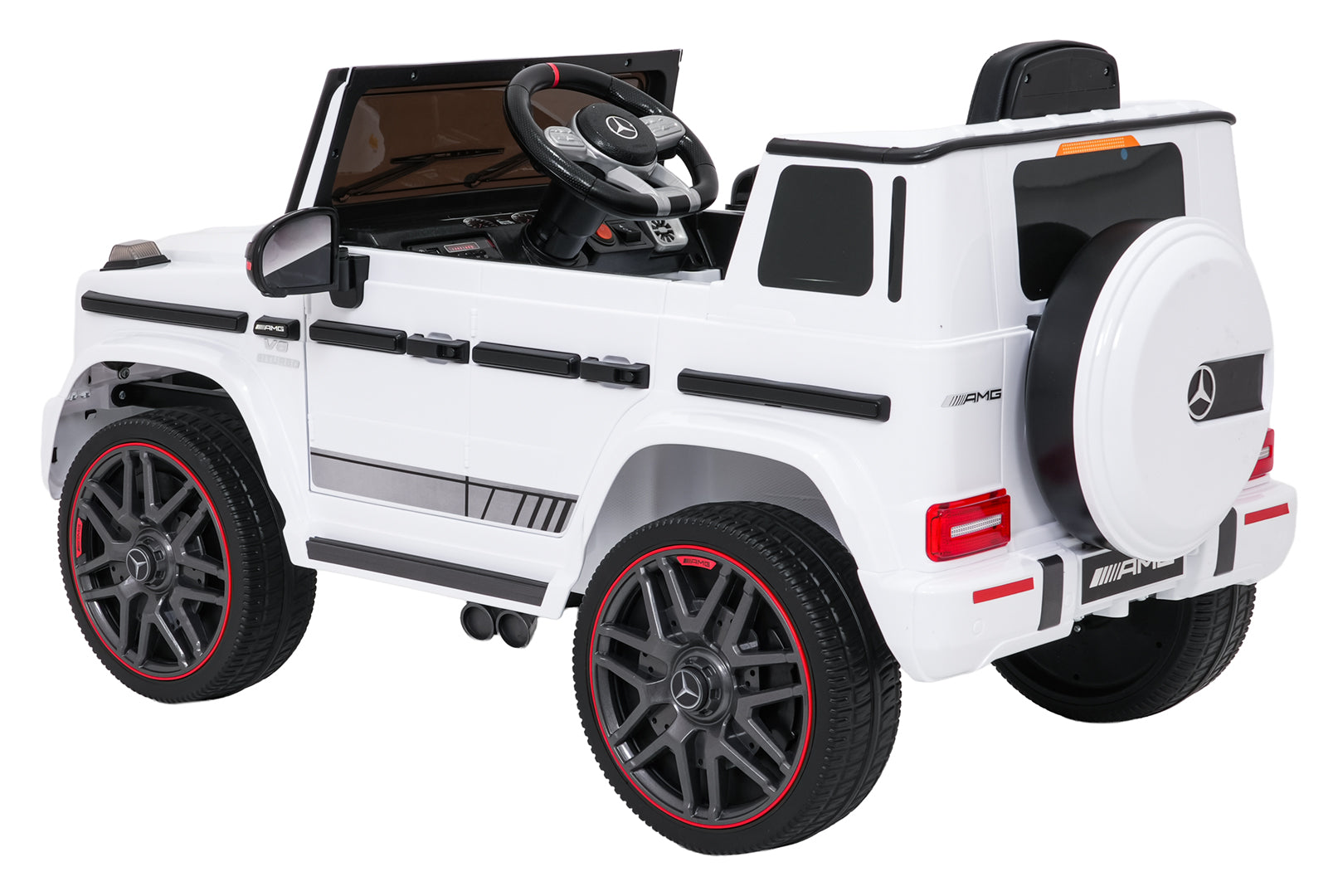 Licencirani auto na akumulator Mercedes G63 AMG LIFT - bijeli